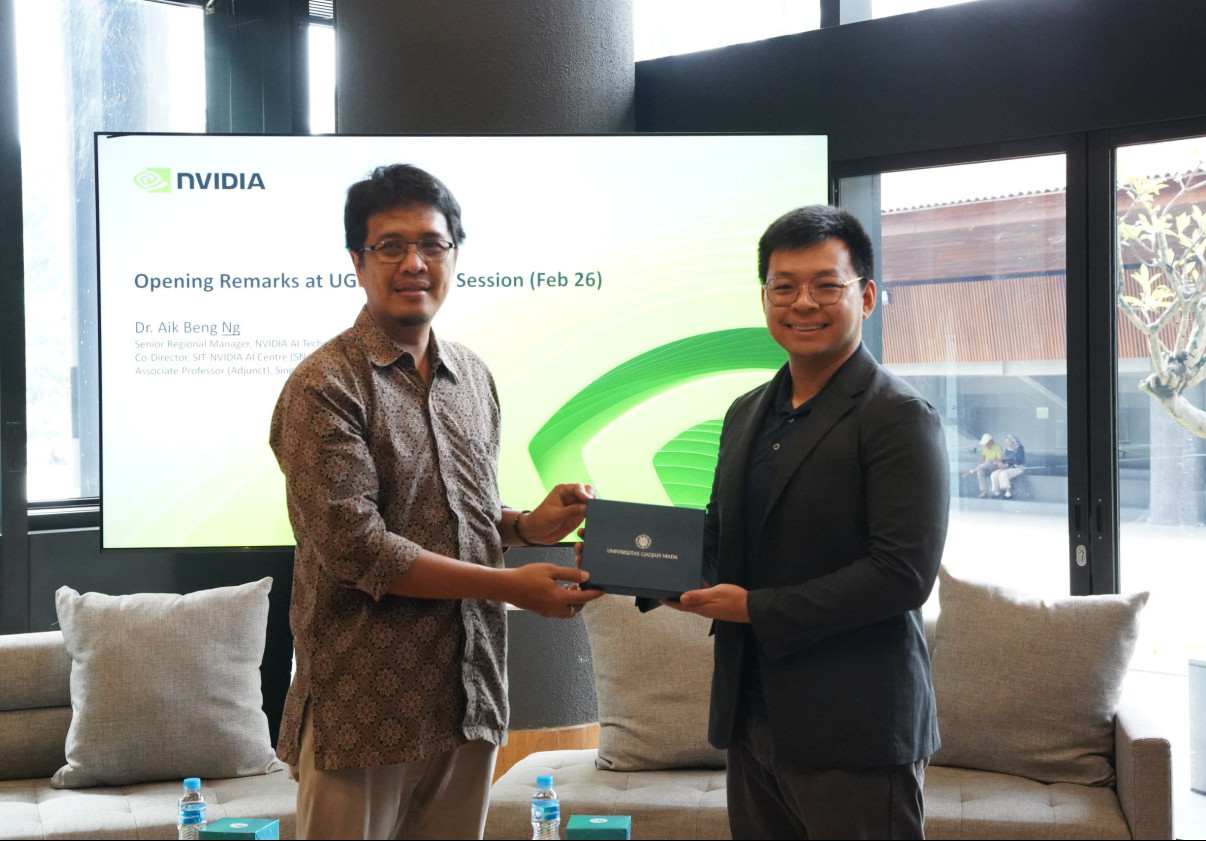 Kembangkan Riset Teknologi Akal Imitasi, UGM Gandeng NVIDIA dan Indosat
